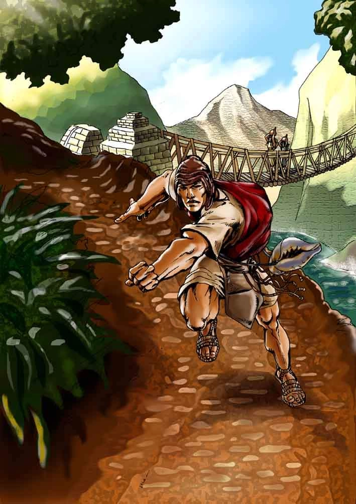 Ilustración de la baraja Mama abreme toy afuera